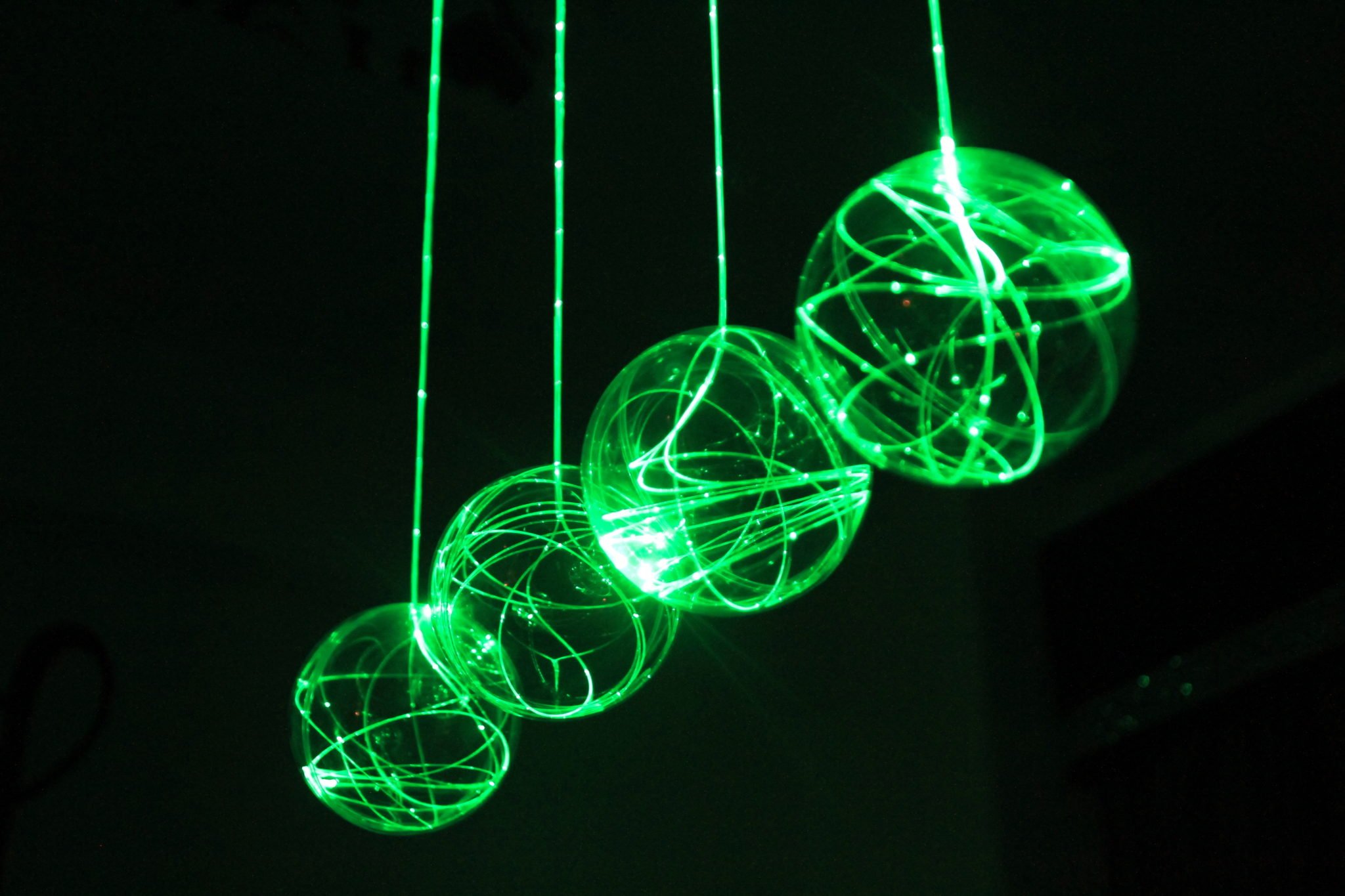 Fibre optic chandelier