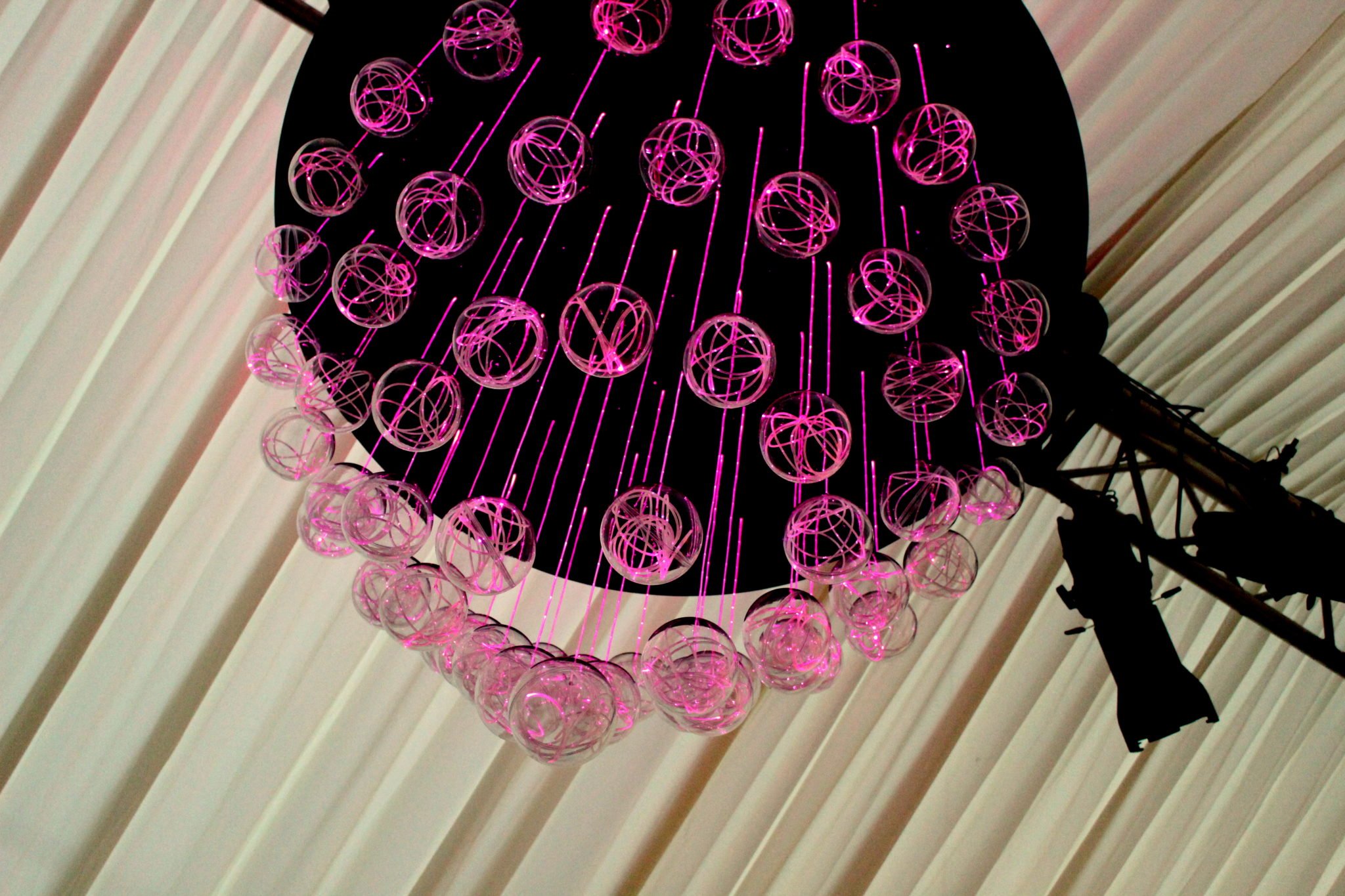 Fibre optic chandelier